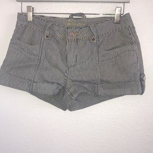 Bebe shorts navy blue with white .